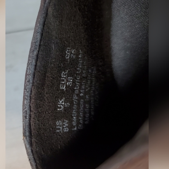 NATURALIZER Royal brown leather bootie sz 8 wide - Picture 12 of 15